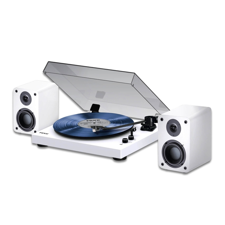 MIXX Record Player Vinyl Incl Speakers System 5 Stereo White - Fyndvara in the group HOME ELECTRONICS / Audio & Picture / Home cinema, Hifi & Portable / Compact stereo & Record players at TP E-commerce Nordic AB (C99547D)