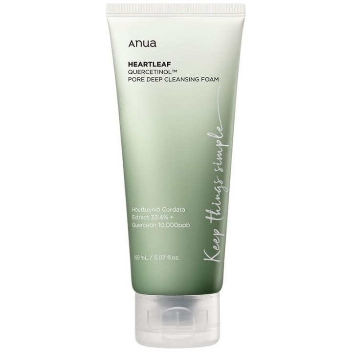 Anua Heartleaf Quercetinol Pore Deep Cleansing Foam 150ml in the group BEAUTY & HEALTH / Skin care / Face / Cleaning at TP E-commerce Nordic AB (C99602)