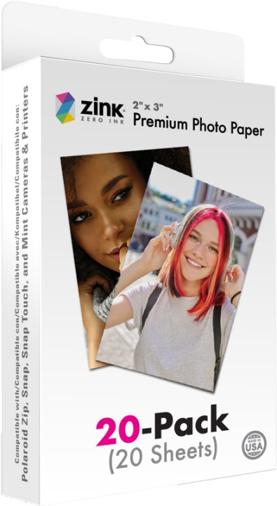 Polaroid Zink Media 2x3 - 20 Pack in the group HOME ELECTRONICS / Photo & Video / Photo equipment / Other at TP E-commerce Nordic AB (D00069)