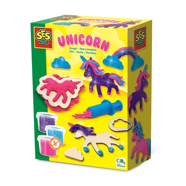 SES Creative Dough - Unicorn Neon Glitter - (S00410) in the group TOYS, KIDS & BABY PRODUCTS / Toys / Clay, play sand and accessories at TP E-commerce Nordic AB (D00441)