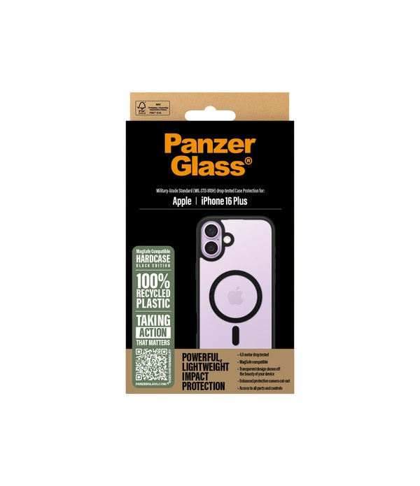 PanzerGlass HardCase MagSafe - iPhone 16 Plus - Black in the group SMARTPHONE & TABLETS / Phone cases / Apple / iPhone 16 at TP E-commerce Nordic AB (D00515)