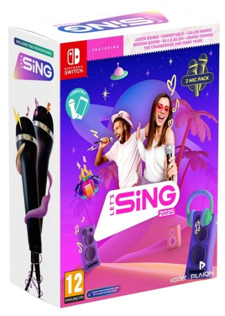 Let\'s Sing 2025 (Double Mic Bundle) (Switch) in the group HOME ELECTRONICS / Game consoles & Accessories / Nintendo Switch / Games at TP E-commerce Nordic AB (D00870)