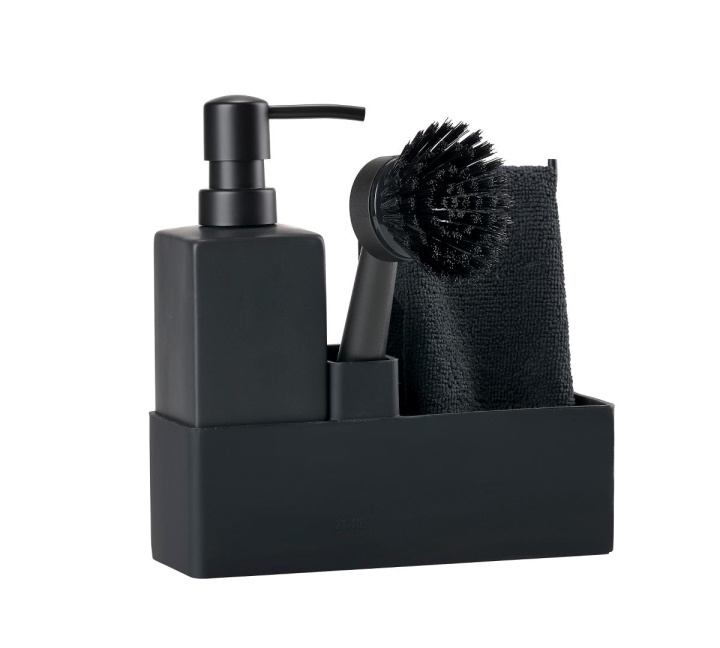 Zone Denmark - Dishwashing Set - Black (330413) in the group HOME, HOUSEHOLD & GARDEN / Cleaning products / Other cleaning accessories at TP E-commerce Nordic AB (D00988)