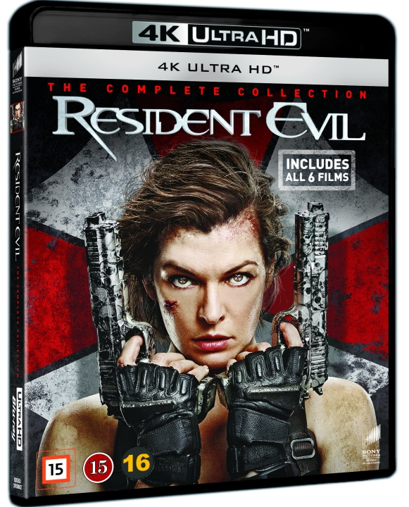 Resident evil 1-6 complete 4K UHD in the group HOME ELECTRONICS / Audio & Picture / TV & Accessories / Movies / Blu-ray at TP E-commerce Nordic AB (D01149)