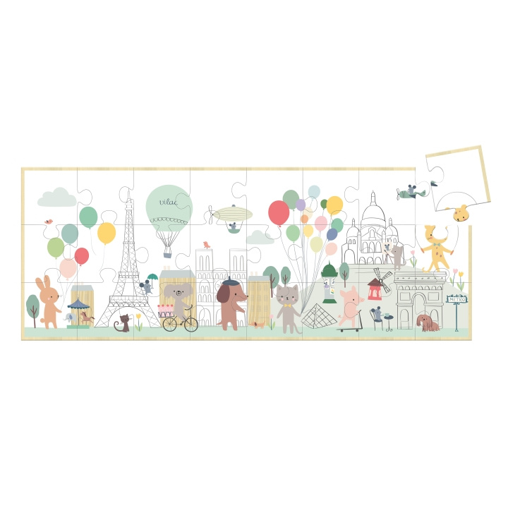 Vilac Wooden Puzzle 24 pcs - Paris by Sarah Betz - (7103) in the group TOYS, KIDS & BABY PRODUCTS / Toys / Kids puzzle at TP E-commerce Nordic AB (D01533)