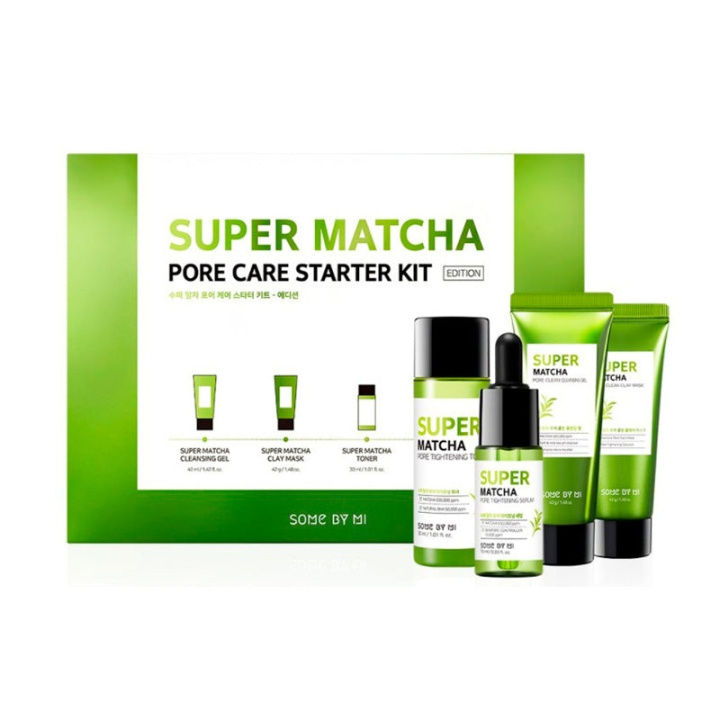 Some By Mi Super Matcha Pore Care Starter Kit - Travel-sized in the group BEAUTY & HEALTH / Skin care / Face / Day cream at TP E-commerce Nordic AB (D01586)