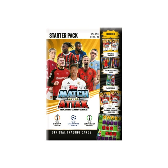 Topps MATCH ATTAX CHAMPIONS LEAGUE STARTER PACK (UCLMA24-02) in the group Sport, leisure & Hobby / Fun stuff / Collector\'s items at TP E-commerce Nordic AB (D01907)