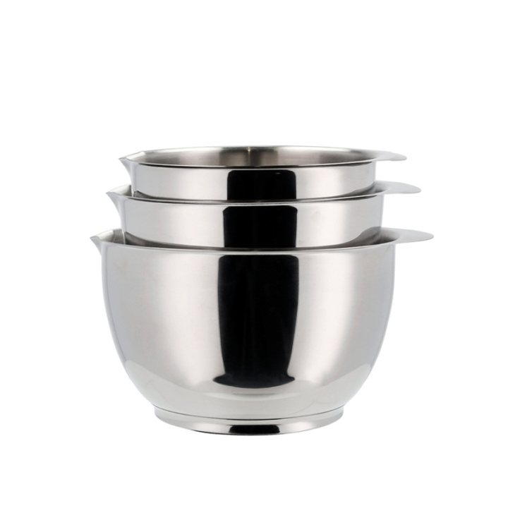 Rosti Margrethe bowl - Set of 3 - Steel (23921) in the group HOME, HOUSEHOLD & GARDEN / Kitchen utensils / Other kitchen tools at TP E-commerce Nordic AB (D02125)