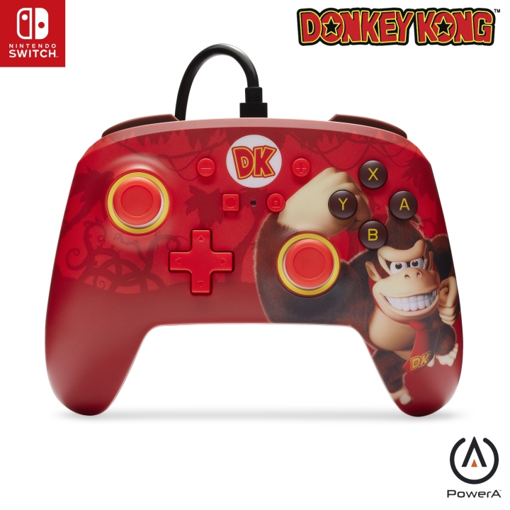 PowerA Enhanced Wired Controller - Donkey Kong Flex (Nintendo Switch) in the group HOME ELECTRONICS / Game consoles & Accessories / Nintendo Switch / Accessories at TP E-commerce Nordic AB (D02260)