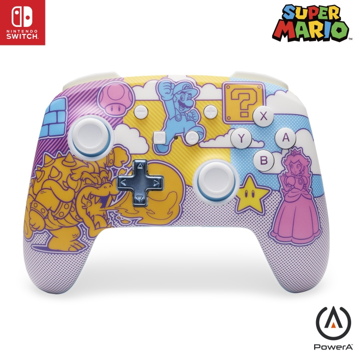 PowerA Enhanced Wireless Controller - Mushroom Kingdom Pop Art (Nintendo Switch) in the group HOME ELECTRONICS / Game consoles & Accessories / Nintendo Switch / Accessories at TP E-commerce Nordic AB (D02262)