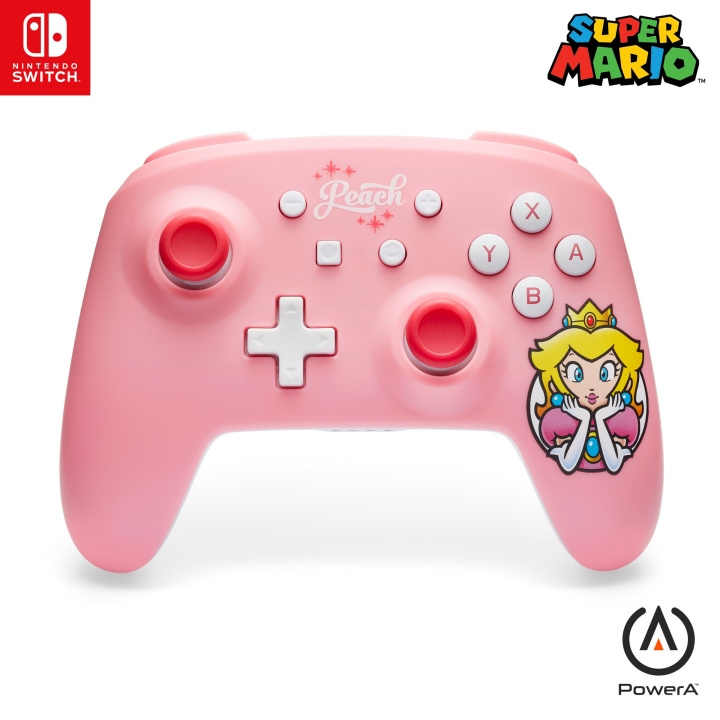 PowerA Wireless Controller ‒ Princess Peach Pink (Nintendo Switch) in the group HOME ELECTRONICS / Game consoles & Accessories / Nintendo Switch / Accessories at TP E-commerce Nordic AB (D02285)