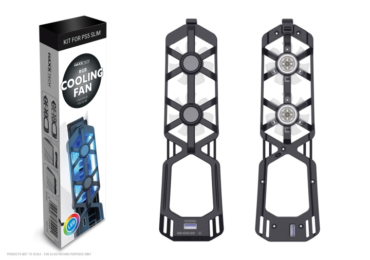 Maxx Tech PS5 Slim RGB Fan in the group HOME ELECTRONICS / Game consoles & Accessories / Sony PlayStation 5 / Accessories at TP E-commerce Nordic AB (D02301)