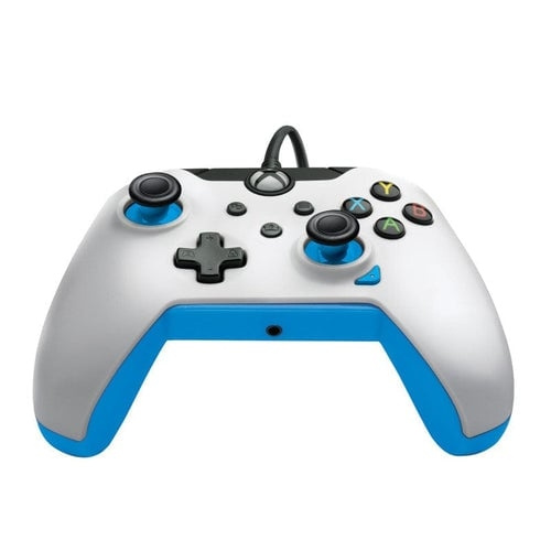 PDP Gaming Wired Controller Xbox Series X White - Ion (Blue) in the group HOME ELECTRONICS / Game consoles & Accessories / Xbox Series X / Accessories at TP E-commerce Nordic AB (D02328)