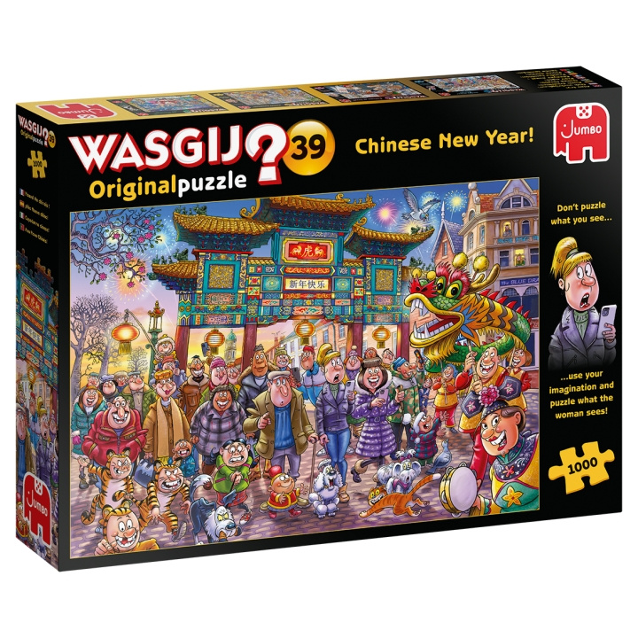 Wasgij Original #39, Chinese New Year! 1000 pieces (JUM5011) in the group Sport, leisure & Hobby / Hobby / Puzzle at TP E-commerce Nordic AB (D02442)