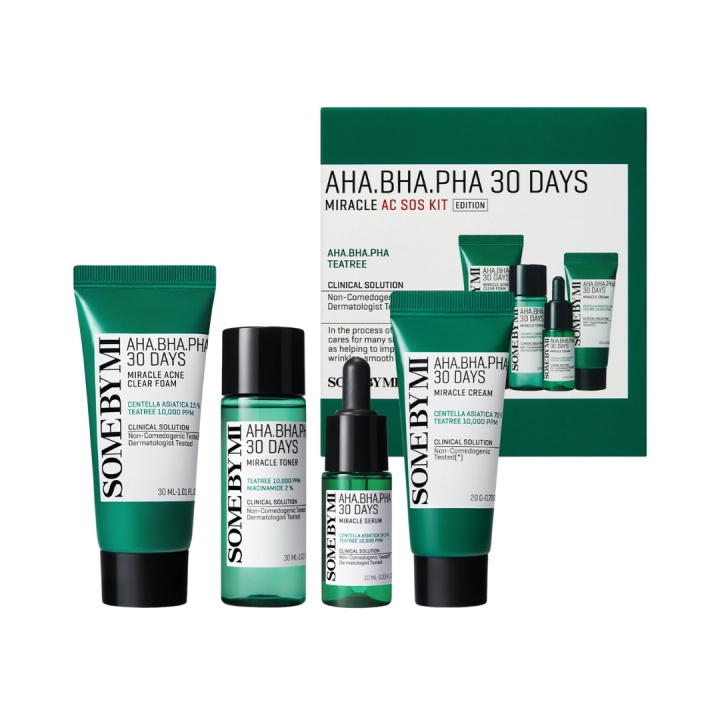 Some By Mi AHA BHA PHA 30 Days Miracle AC S.O.S. KIT in the group BEAUTY & HEALTH / Skin care / Face / Cleaning at TP E-commerce Nordic AB (D02599)