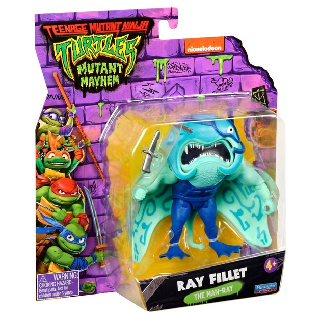 Teenage Mutant Ninja Turtles Turtles Mutant Mayhem - Basic Figures 12cm - Ray Fillet in the group TOYS, KIDS & BABY PRODUCTS / Toys / Figures, Miniatures & accessories at TP E-commerce Nordic AB (D02601)