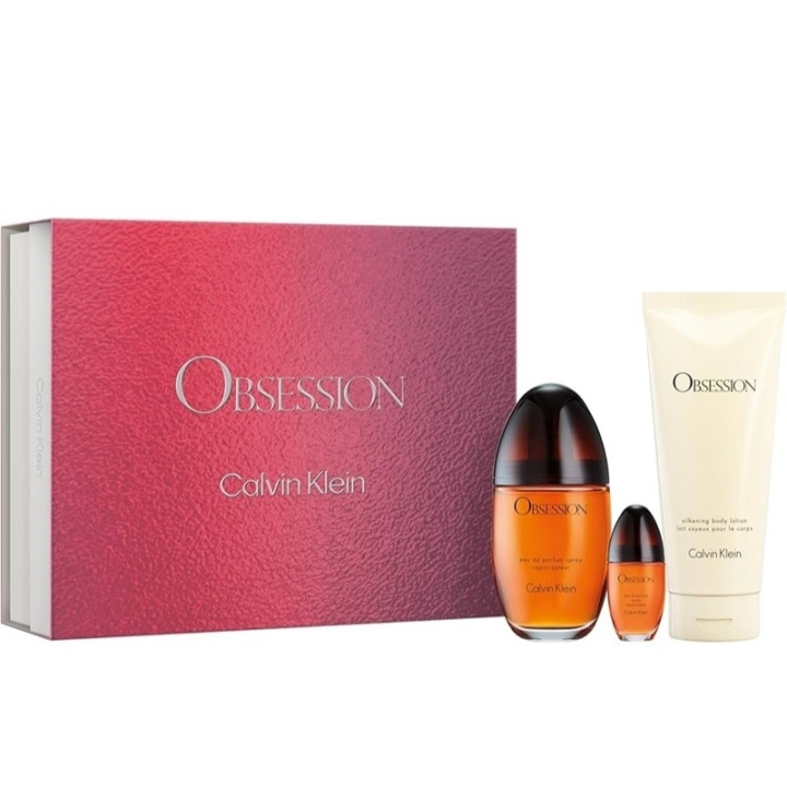 Calvin Klein Giftset Calvin Klein Obsession Edp 100ml + Body Lotion 200ml + Edp 15ml in the group BEAUTY & HEALTH / Gift sets / Gift sets for her at TP E-commerce Nordic AB (D03096)