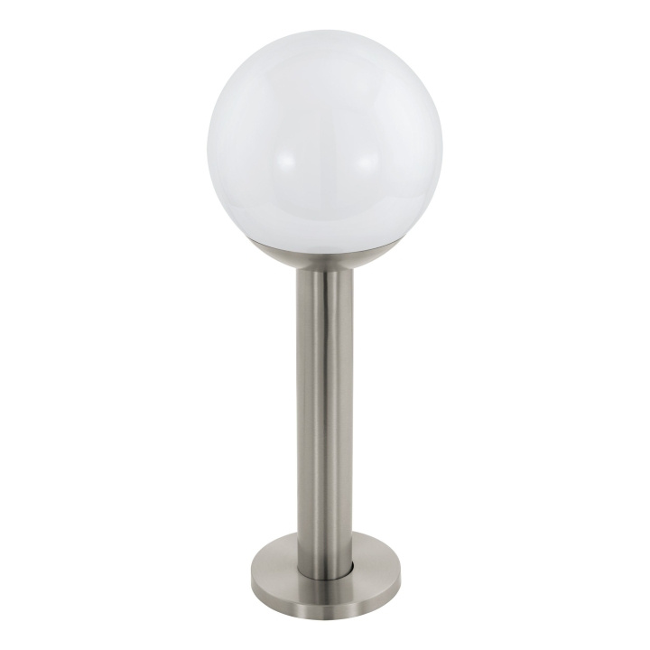 Eglo Nisia-Z outdoor floor lamp stainless steel and white H52.5 - RGB + TW - Zigbee, Bluetooth in the group HOME, HOUSEHOLD & GARDEN / Electricity & Lighting / Outdoor lighting / Garden lighting at TP E-commerce Nordic AB (D04036)