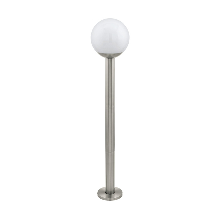 Eglo Nisia-Z outdoor floor lamp stainless steel and white H98 - RGB + TW - Zigbee, Bluetooth in the group HOME, HOUSEHOLD & GARDEN / Electricity & Lighting / Outdoor lighting / Garden lighting at TP E-commerce Nordic AB (D04037)