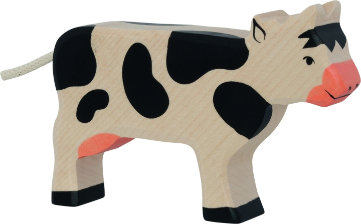 Goki Cow, standing, black - (80003) in the group TOYS, KIDS & BABY PRODUCTS / Children\'s room / Other furnishings at TP E-commerce Nordic AB (D04167)