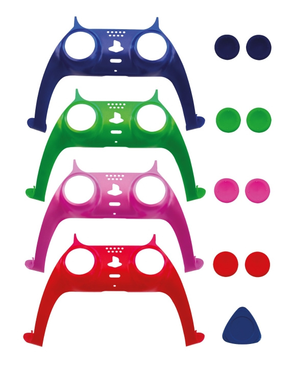 Controller Styling Kits - Faceplate and Thumb Grips x 4(White box) in the group HOME ELECTRONICS / Game consoles & Accessories / Sony PlayStation 5 / Accessories at TP E-commerce Nordic AB (D04477)