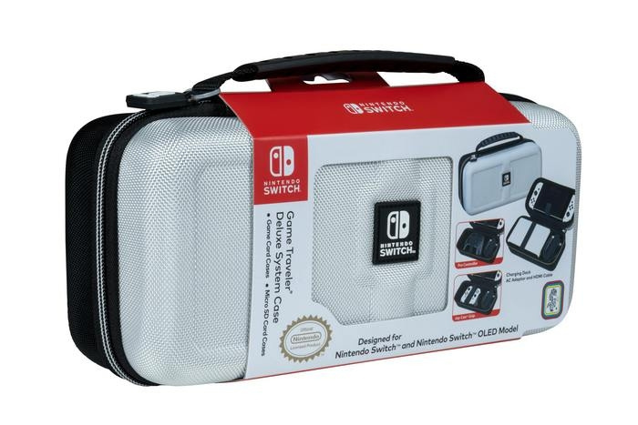 NACON Case Deluxe Travel Case White (Oled) /Nintendo Switch in the group HOME ELECTRONICS / Game consoles & Accessories / Nintendo Switch / Accessories at TP E-commerce Nordic AB (D04853)