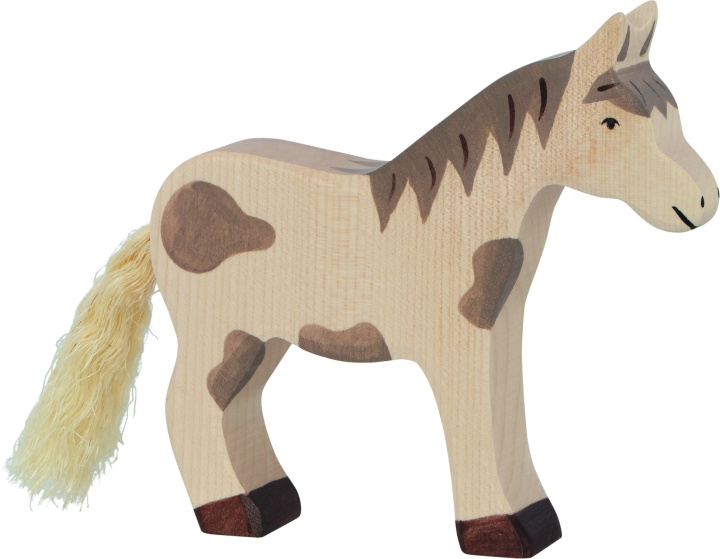 Goki Horse, standing, dappled - (80037) in the group TOYS, KIDS & BABY PRODUCTS / Children\'s room / Other furnishings at TP E-commerce Nordic AB (D05018)