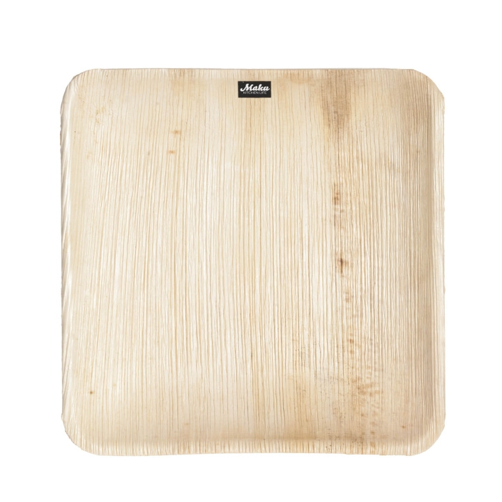Maku Palm Leaf Plate 20X20 cm 10Pcs in the group HOME, HOUSEHOLD & GARDEN / Kitchen utensils / Other kitchen tools at TP E-commerce Nordic AB (D05416)