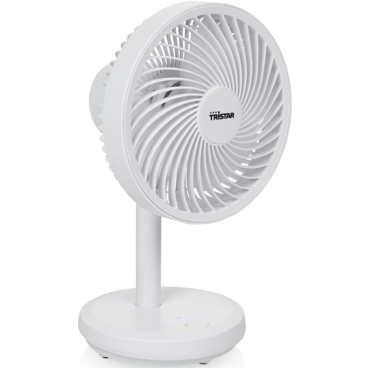 Tristar Laddbar Bordsfläkt Vit in the group HOME, HOUSEHOLD & GARDEN / Fans & Climate products / Table fans at TP E-commerce Nordic AB (D05492)