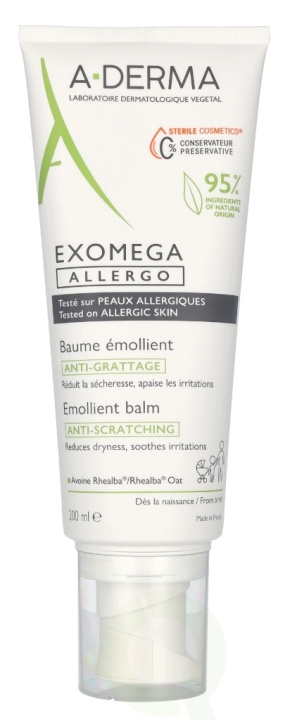A-Derma Exomega Allergo Emollient Balm 200 ml in the group BEAUTY & HEALTH / Skin care / Face / Day cream at TP E-commerce Nordic AB (D05679)