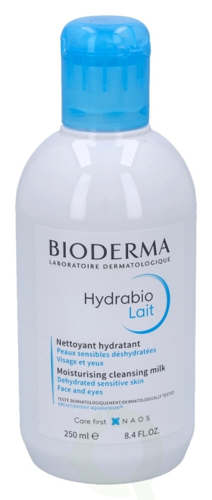 Bioderma Hydrabio Lait Moisturising Cleansing Milk 250 ml Dehydrated Sensitive Skin, Face And Eyes in the group BEAUTY & HEALTH / Skin care / Face / Cleaning at TP E-commerce Nordic AB (D05683)