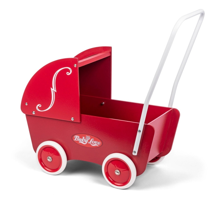 My Baby Red Doll Woodwagon (61302) in the group TOYS, KIDS & BABY PRODUCTS / Toys / Docks & Accessories at TP E-commerce Nordic AB (D06514)