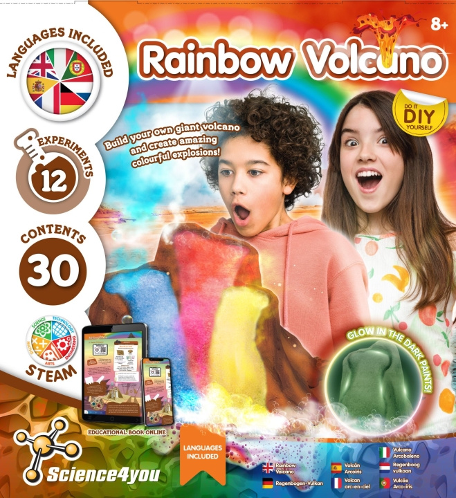Science4you Rainbow Volcano (40329) in the group TOYS, KIDS & BABY PRODUCTS / Toys / Experiment & DIY at TP E-commerce Nordic AB (D06536)