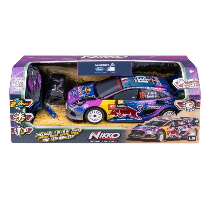 Nikko RC M-Sport Ford Puma with extra tyres (28cm) (10401) in the group TOYS, KIDS & BABY PRODUCTS / Toys / Toy cars at TP E-commerce Nordic AB (D06631)
