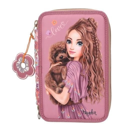 TOPModel Triple Pencil Case FLORAL ( 0413055 ) in the group TOYS, KIDS & BABY PRODUCTS / Toys / Pencil case at TP E-commerce Nordic AB (D07080)