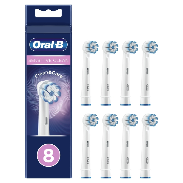 Oral B Sensitive Clean&Care Replacement Heads 8ct in the group BEAUTY & HEALTH / Oral care / Accessories for electric toothbrushes at TP E-commerce Nordic AB (D07172)
