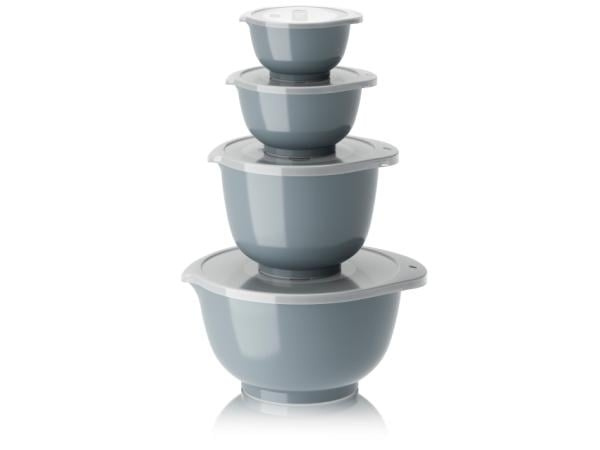 Rosti NEW Margrethe bowls, Set of 4 + lids - Dusty Blue in the group HOME, HOUSEHOLD & GARDEN / Kitchen utensils / Other kitchen tools at TP E-commerce Nordic AB (D07654)