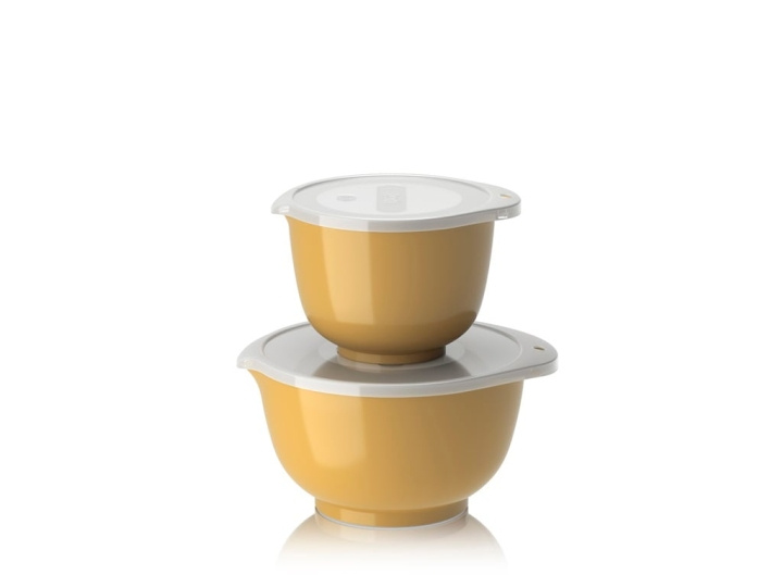 Rosti NEW Margrethe bowls, Set of 2 + lids - Curry in the group HOME, HOUSEHOLD & GARDEN / Kitchen utensils / Other kitchen tools at TP E-commerce Nordic AB (D07656)