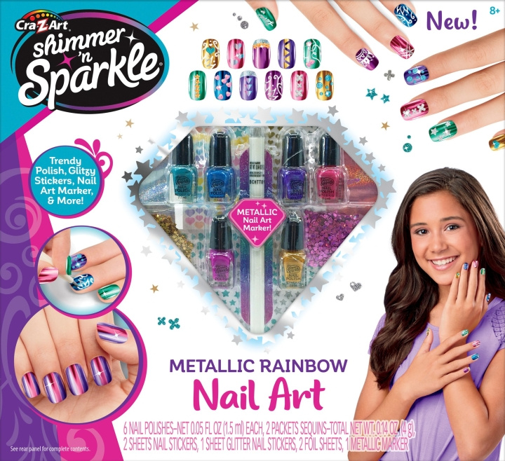 Shimmer ’n Sparkle Shimmer \'n Sparkle - Metallic Rainbow Nail Art (65540) in the group TOYS, KIDS & BABY PRODUCTS / Toys / Masquerade costumes at TP E-commerce Nordic AB (D07722)