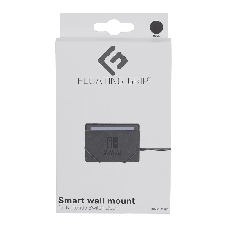 FLOATING GRIP Nintendo Switch dock wall mount by FLOATING GRIP®, Black in the group HOME ELECTRONICS / Game consoles & Accessories / Nintendo Switch / Accessories at TP E-commerce Nordic AB (D08622)