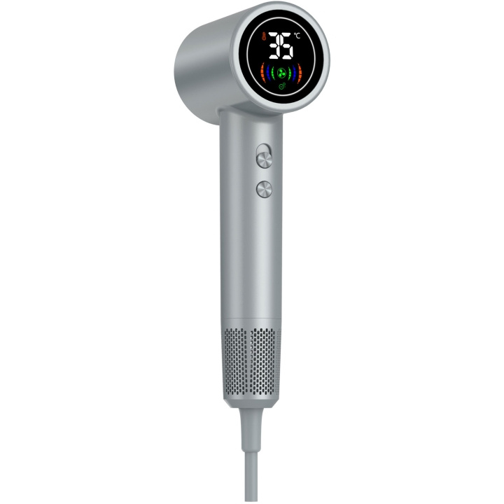Denver Hairdryer with LED display Silver in the group BEAUTY & HEALTH / Hair & Styling / Styling Tools / Hair dryer at TP E-commerce Nordic AB (D09111)