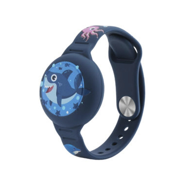 OFKOZ Bracelet for Apple AirTag Kids Waterproof Shark/Blue in the group SMARTPHONE & TABLETS / Other accessories / Other at TP E-commerce Nordic AB (D09177)