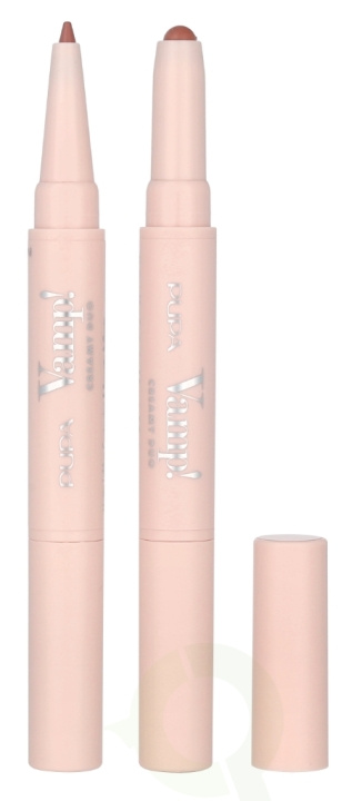 Pupa Milano Pupa Vamp! Creamy Duo Lip Pencil 1 g #001 Fair Nude in the group BEAUTY & HEALTH / Makeup / Lips / Lip liner at TP E-commerce Nordic AB (D09381)