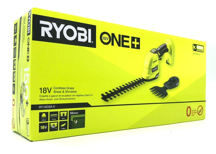 Ryobi RY18GSA-0 ONE+ 18V 2-in-1 Grass/Hedge Trimmer – Solo in the group HOME, HOUSEHOLD & GARDEN / Tools / Other power tools at TP E-commerce Nordic AB (D10127)