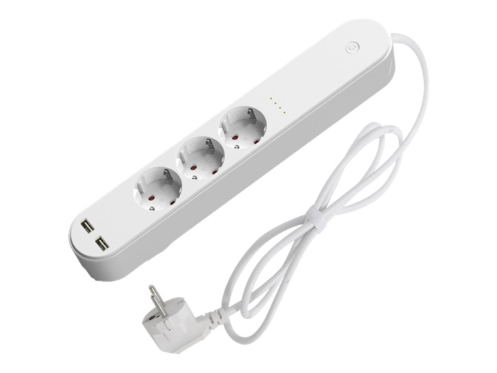 Denver SHP-310U Smart Power Strip 3-Outlet 16A White in the group HOME, HOUSEHOLD & GARDEN / Electricity & Lighting / Power strips at TP E-commerce Nordic AB (D10211)