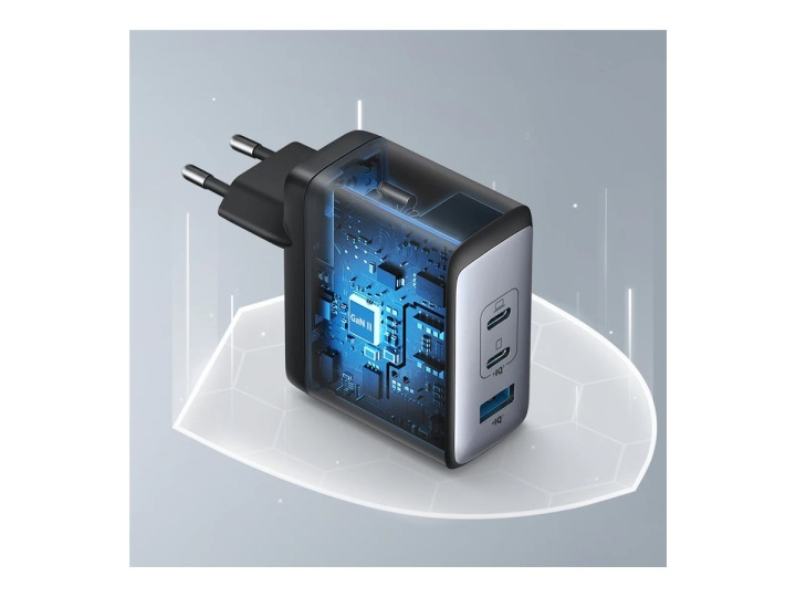 Anker Power Supply Adapter 100 Watt Europlug (power CEE 7/16) GaN in the group SMARTPHONE & TABLETS / Chargers & Cables / Wall charger / Wall charger USB-C at TP E-commerce Nordic AB (D10427)