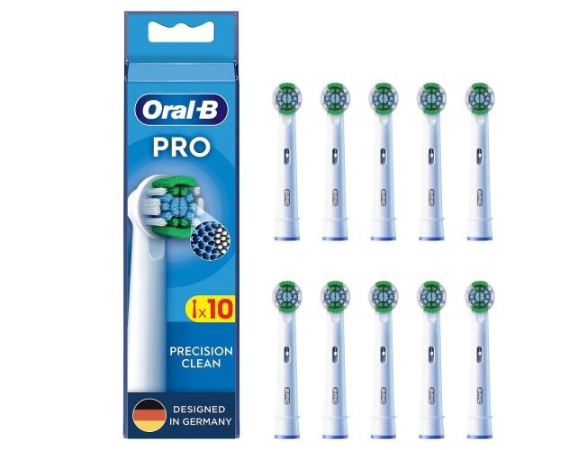 Oral B Precision Clean Brush heads, 10 pcs in the group BEAUTY & HEALTH / Oral care / Accessories for electric toothbrushes at TP E-commerce Nordic AB (D10460)