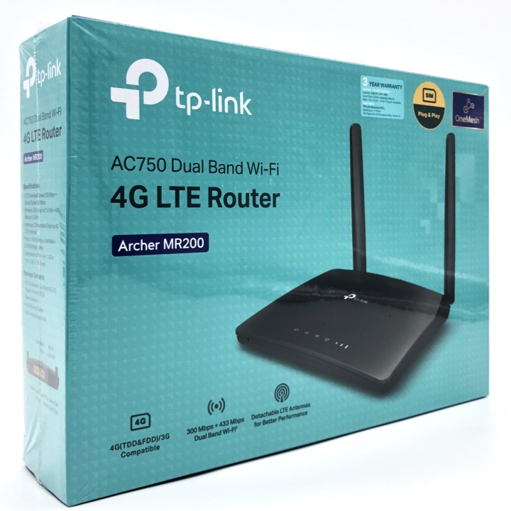 TP-Link Archer MR200 Wireless Router Desktop in the group COMPUTERS & PERIPHERALS / Network / Routrar at TP E-commerce Nordic AB (D10512)