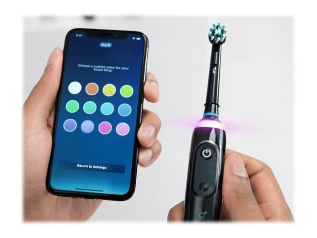 Braun Oral-B Midnight Black Toothbrush in the group BEAUTY & HEALTH / Oral care / Electric toothbrushes at TP E-commerce Nordic AB (D10584)