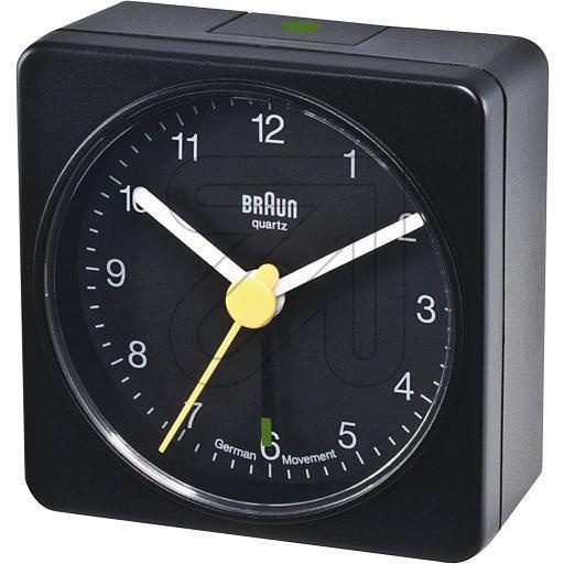 Braun BC02XB, Quartz alarm clock, Rectangle, Black, Analogue, Battery, AA in the group HOME, HOUSEHOLD & GARDEN / Watches & Counters / Alarmclocks at TP E-commerce Nordic AB (D10649)